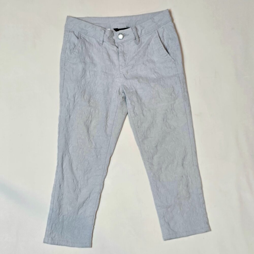 Simply Vera Vera Wang Textured Ankle Pants Light Gray - Size 2 Slim Fit